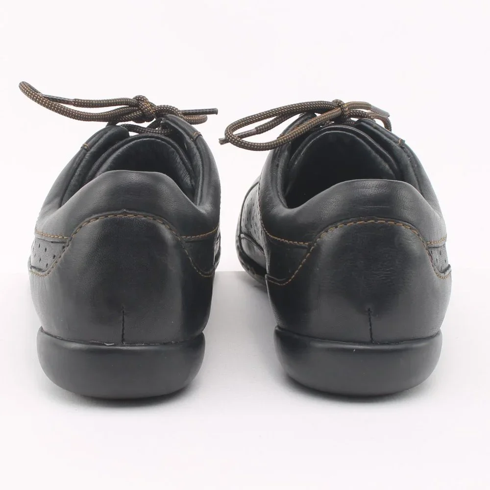 Born Black Perforated Leather Lace-Up Casual Oxford Sneakers Women's 6 NWT - Picture 8 of 15